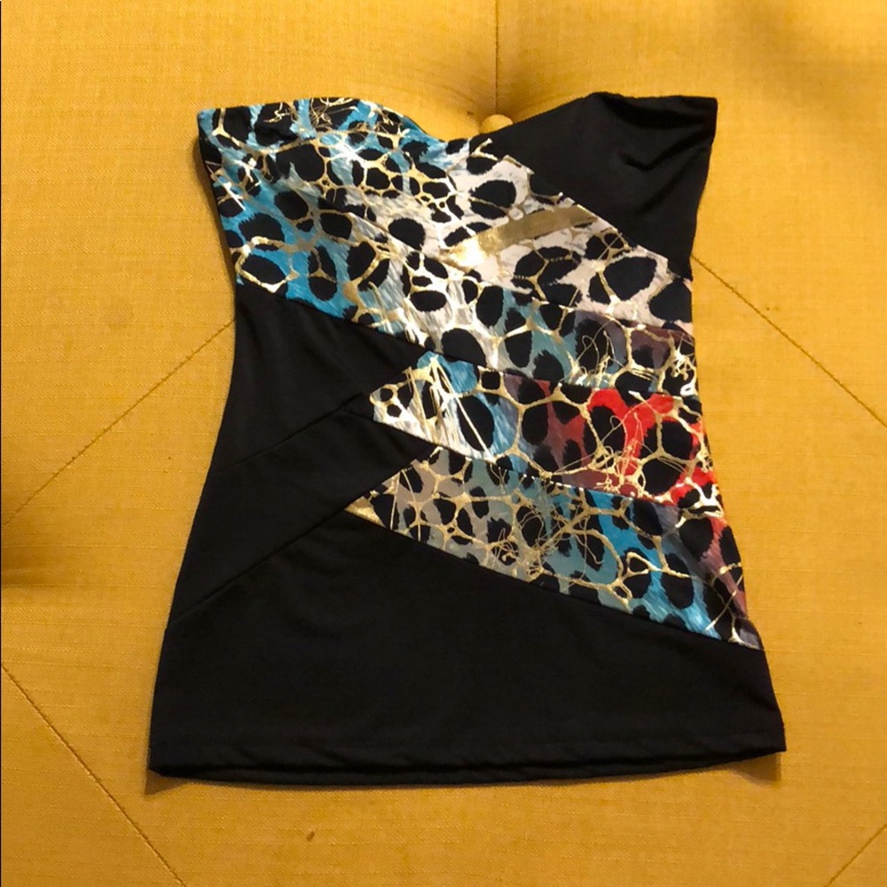 Small black tube top